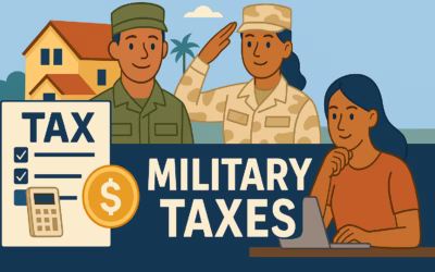 Illustration depicting military tax services for service members and families, created for AI Tax Consulting PLLC in Northern Virginia.  AI TAX CONSULTING PLLC | CPA Firm in Northern Virginia
